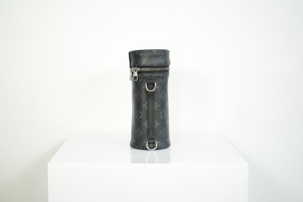 Louis Vuitton Monogram Eclipse Bottel Holder in Black w/dustbag