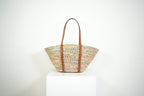 Prada Paglia Vitello Woven Multicolor Raffia Basket Tote