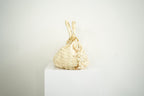 Miu Miu White Leather Woven Handle Bag