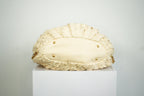 Miu Miu White Leather Woven Handle Bag