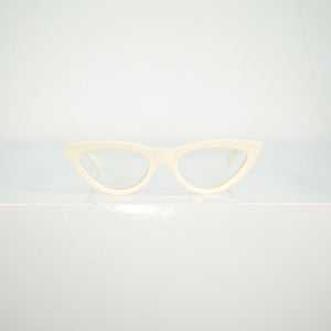 Celine Cat-Eye White Glasses