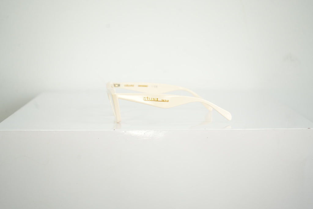 Celine Cat-Eye White Glasses