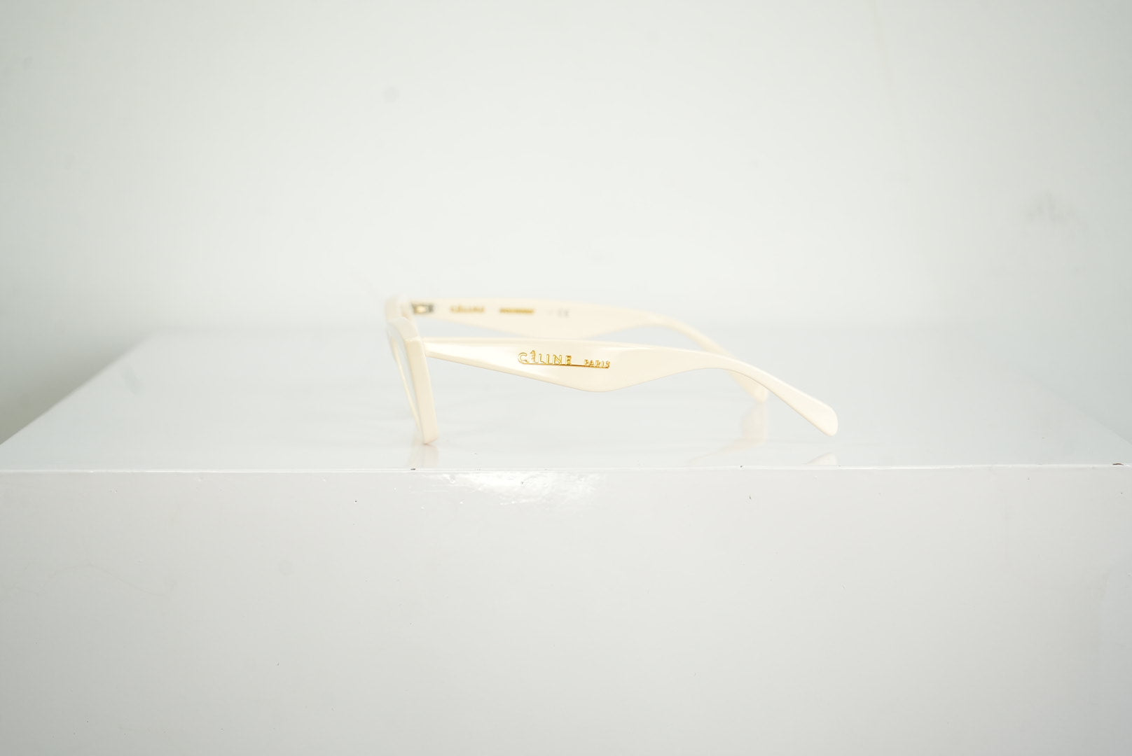 Celine Cat-Eye White Glasses