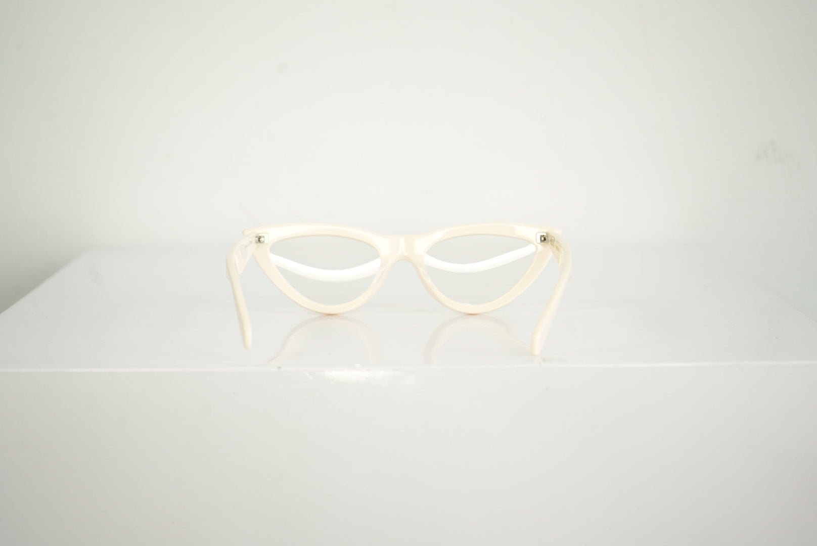 Celine Cat-Eye White Glasses