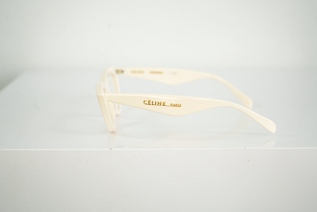 Celine Cat-Eye White Glasses