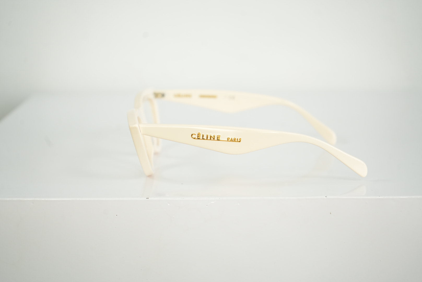 Celine Cat-Eye White Glasses