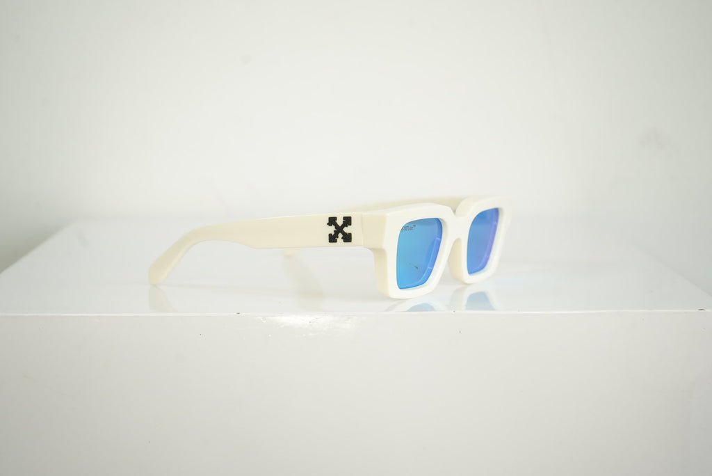Off-White Virgil Sunglasses Blue Frames W/ Case and Box