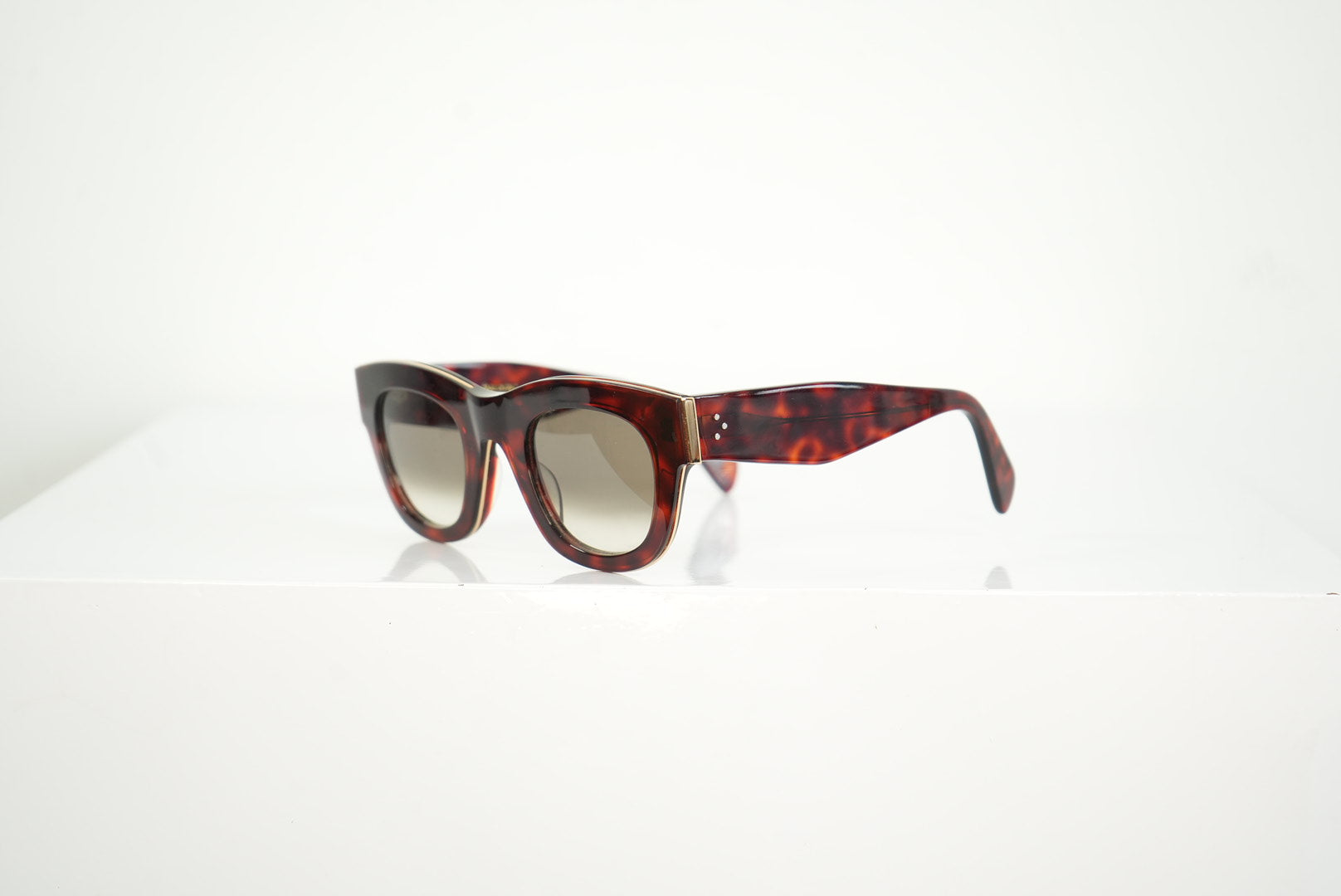 Celine Red Tortoise Shell Sunglasses
