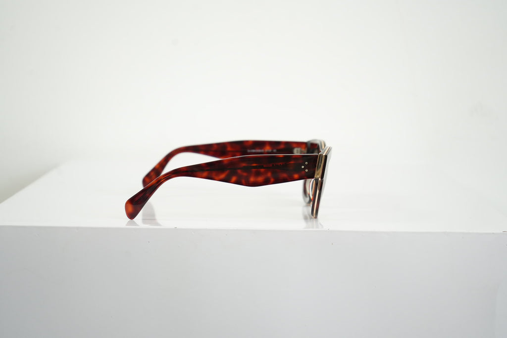 Celine Red Tortoise Shell Sunglasses