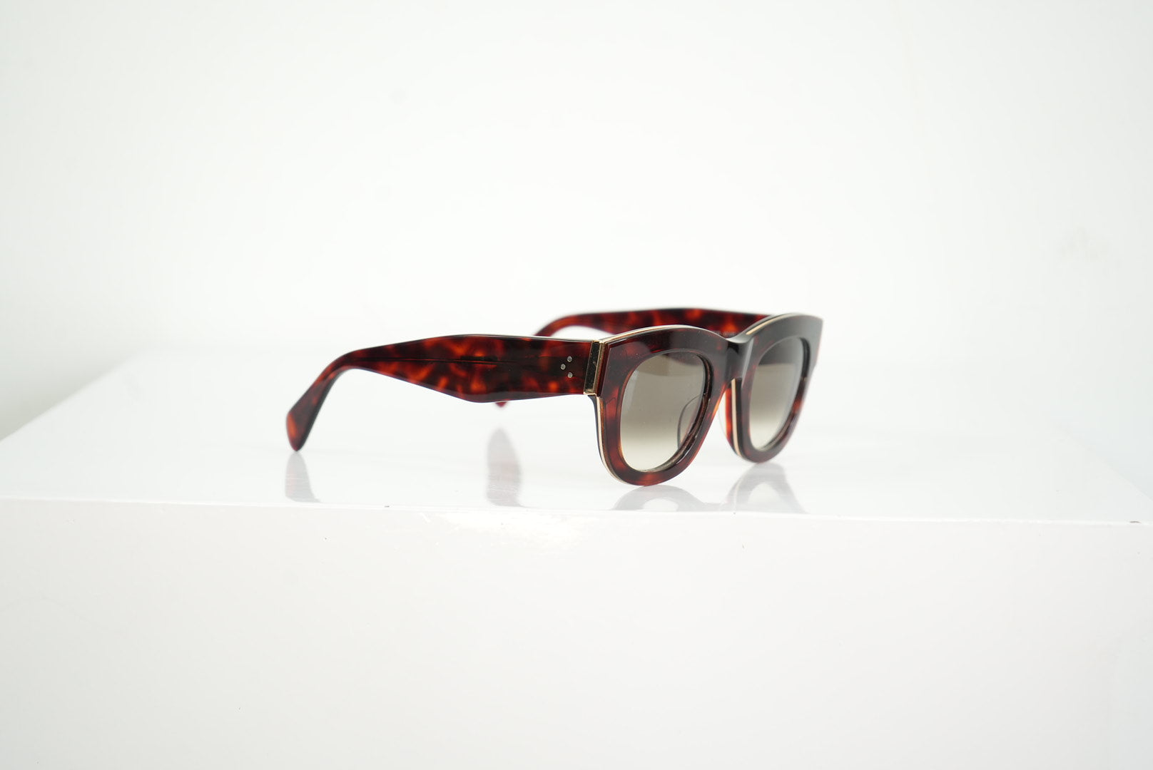 Celine Red Tortoise Shell Sunglasses
