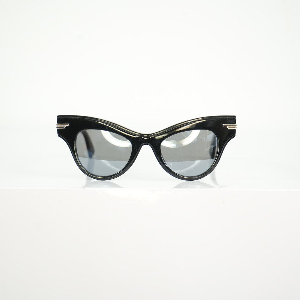 Bottega Veneta Cat Eye Sunglasses With Silver Details
