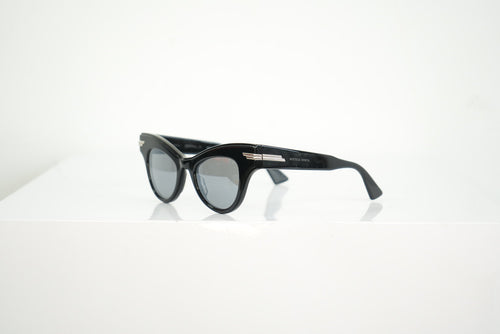 Bottega Veneta Cat Eye Sunglasses With Silver Details