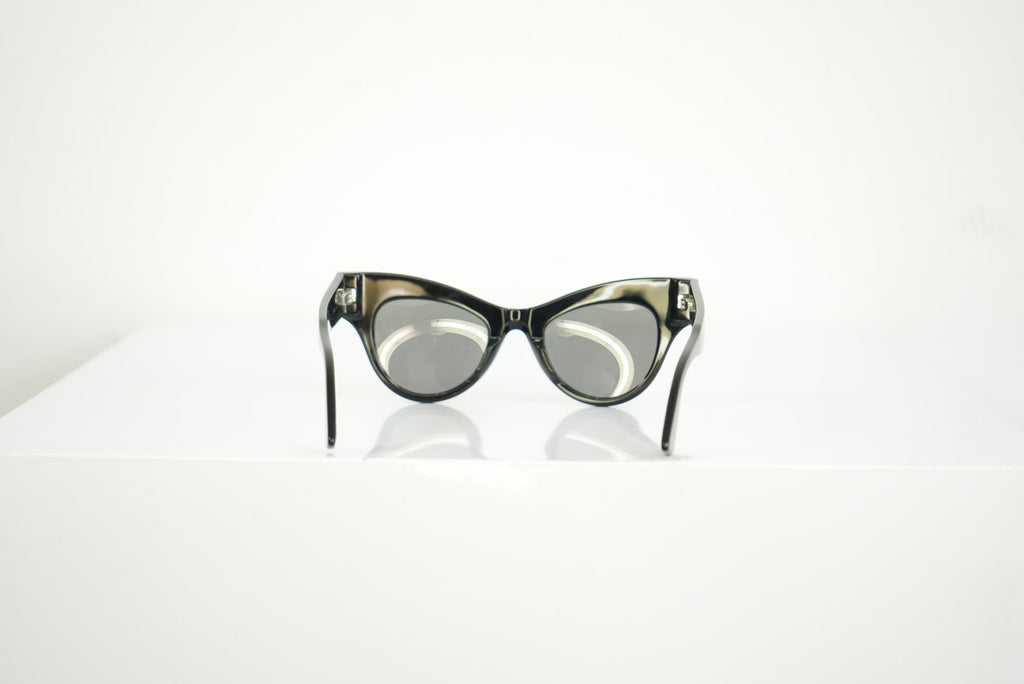 Bottega Veneta Cat Eye Sunglasses With Silver Details