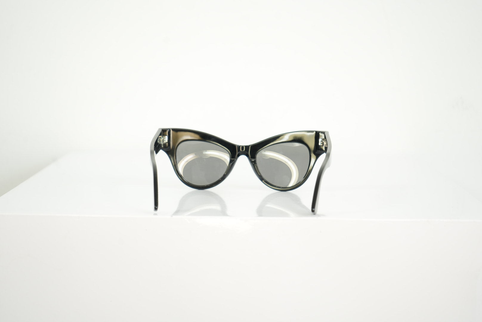 Bottega Veneta Cat Eye Sunglasses With Silver Details