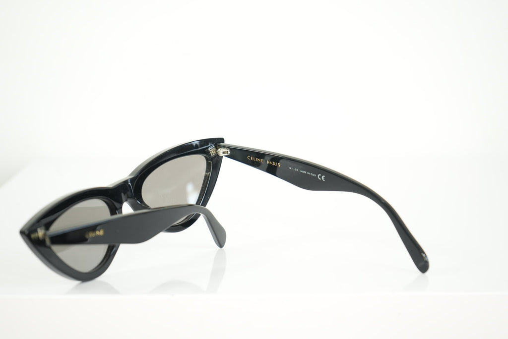 Celine Black Cat Eye Sunglasses With Case