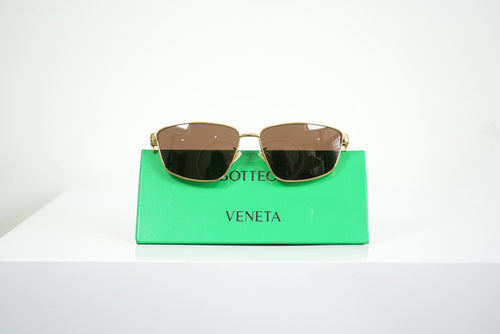 Bottega Veneta Rectangular Cat-Eye Sunglasses (Full Set)