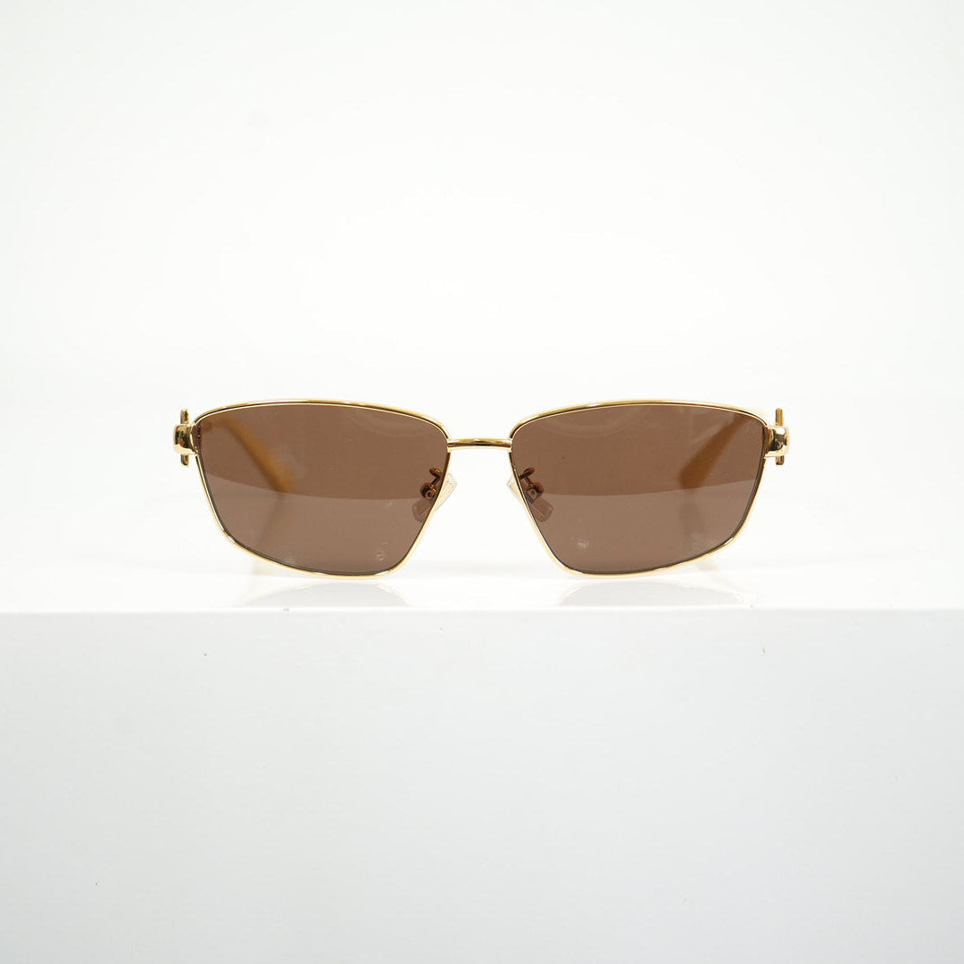 Bottega Veneta Rectangular Cat-Eye Sunglasses (Full Set)