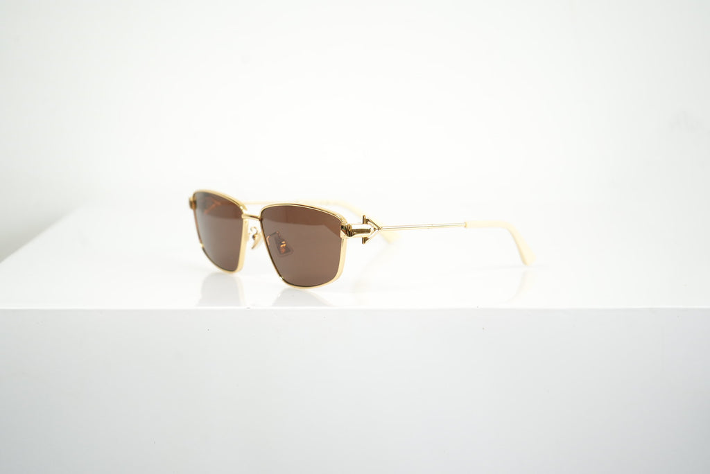 Bottega Veneta Rectangular Cat-Eye Sunglasses (Full Set)