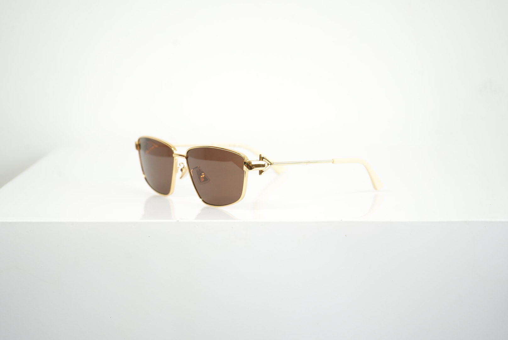 Bottega Veneta Rectangular Cat-Eye Sunglasses (Full Set)