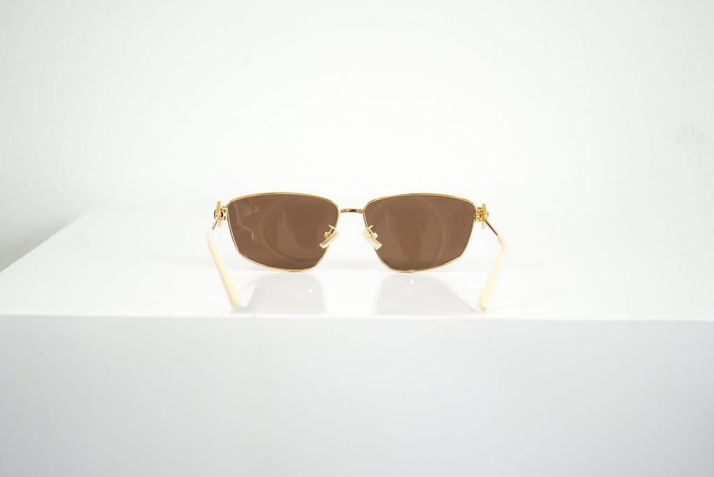 Bottega Veneta Rectangular Cat-Eye Sunglasses (Full Set)