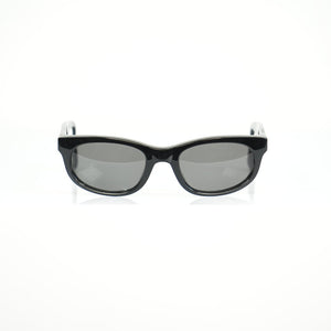 Bottega Veneta black rectangular sunglasses, full set