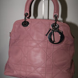 Christian Dior Lambskin Cannage Granville Bag