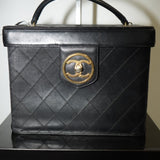 Vintage Chanel 2 Way Cosmetic Bag w/ Crossbody Strap