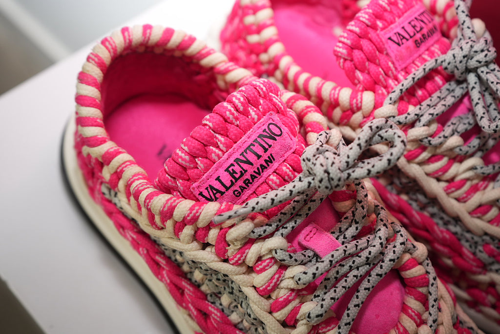 Valentino Garavani Crochet Sneakers Size 38