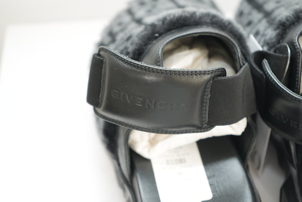 Givenchy Fuzzy Clogs Size 37 with Box