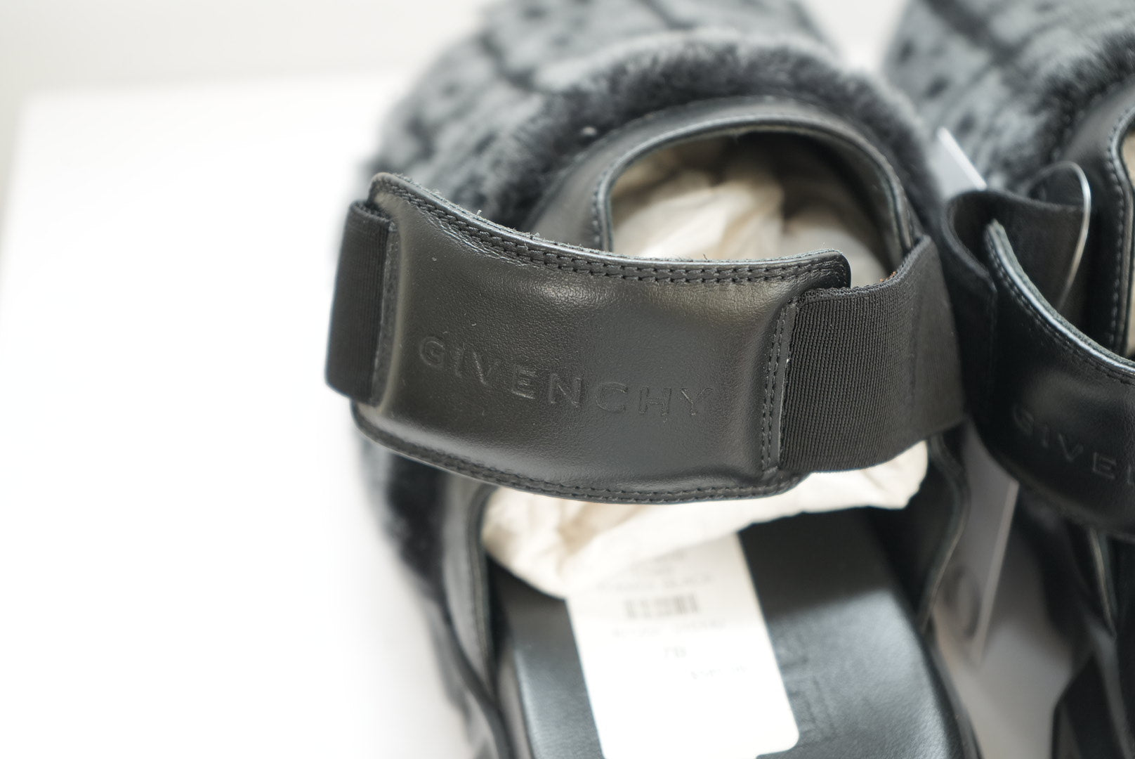 Givenchy Fuzzy Clogs Size 37 with Box