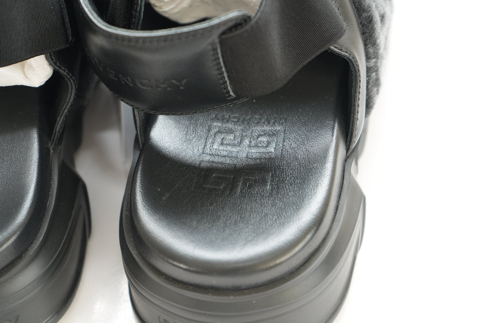 Givenchy Fuzzy Clogs Size 37 with Box