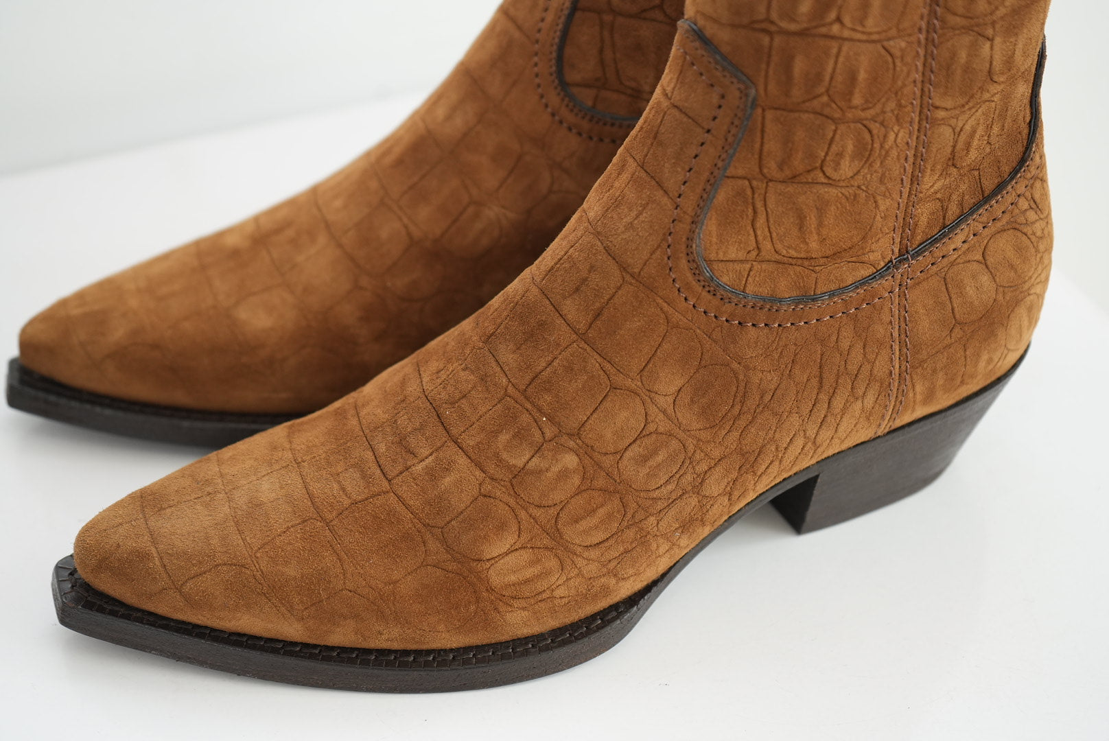 Saint Laurent Brown Western Boots Size 37