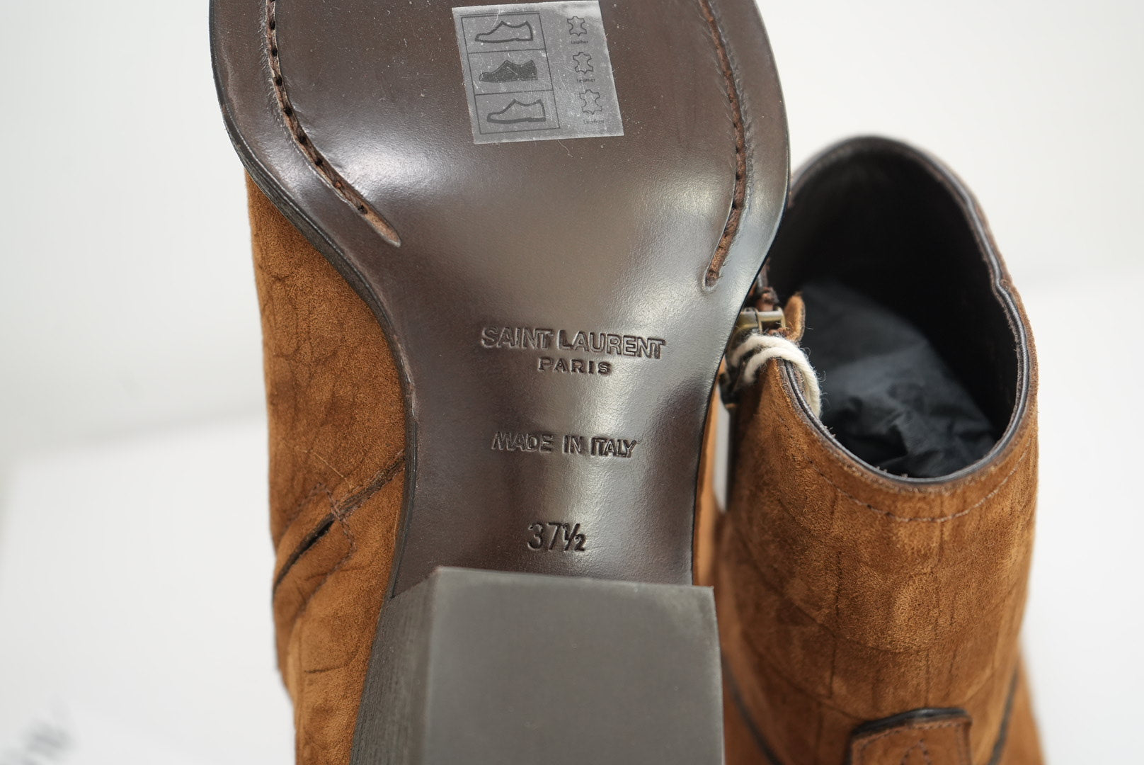 Saint Laurent Brown Western Boots Size 37