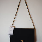 Vintage Chanel Cotton Jersey Flap Shoulder Bag
