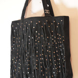 Vintage Chanel Night Bag Studded Suede