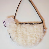 Bottega Veneta White Fur Handbag