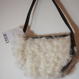 Bottega Veneta White Fur Handbag