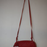 Bottega Veneta Interaccio Red Crossbody Bag