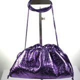 Bottega Veneta Crinkled Metallic Leather Crossbody Bag