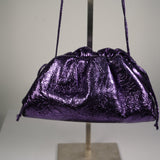 Bottega Veneta Crinkled Metallic Leather Crossbody Bag