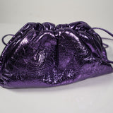 Bottega Veneta Crinkled Metallic Leather Crossbody Bag
