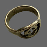 Vintage Gucci Interlocking G Open Band Ring