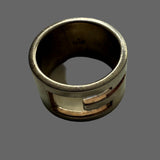 Gucci Interlocking G Wide Ring In Sterling Silver