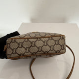 Vintage Gucci "Gucci Plus" Canvas Mini Shoulder Bag Brown Beige