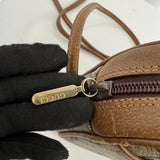 Vintage Gucci "Gucci Plus" Canvas Mini Shoulder Bag Brown Beige