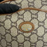 Vintage Gucci "Gucci Plus" Canvas Mini Shoulder Bag Brown Beige