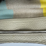 Gucci Medium Calfskin Bamboo Daily Shopper Toe Bag Light Beige