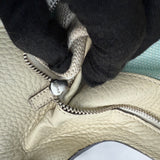 Gucci Medium Calfskin Bamboo Daily Shopper Toe Bag Light Beige