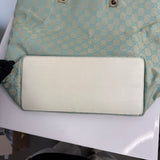 Gucci GG Monogram Canvas Tote Bag Light Blue