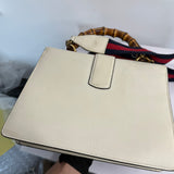 Gucci Calfskin Bamboo Web Medium Dionysus Top Handle Bag